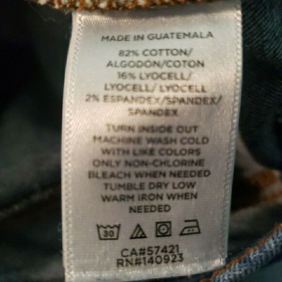 Loft Slim Pockets Skinny Crop Jeans Women's Size 27/4 Cotton Blend - Picture 13 of 13